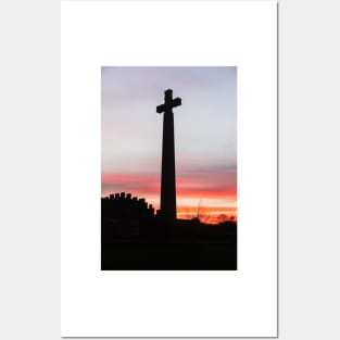 Stone Cross at Durham Cathedral Posters and Art